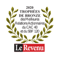 Trophée de bronze des meilleurs relations actionnaires du CAC 40 et du SBF 120