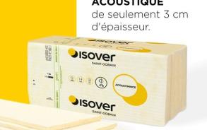 Isover lance un isolant acoustique ultra mince