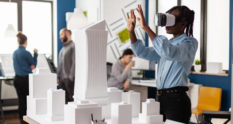 Simulation avec casque de réalité virtuelle