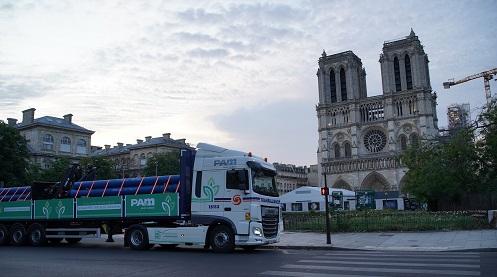 PAM sur le chantier de Notre-Dame de Paris