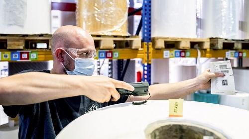 Un QR code pour gérer les matières premières