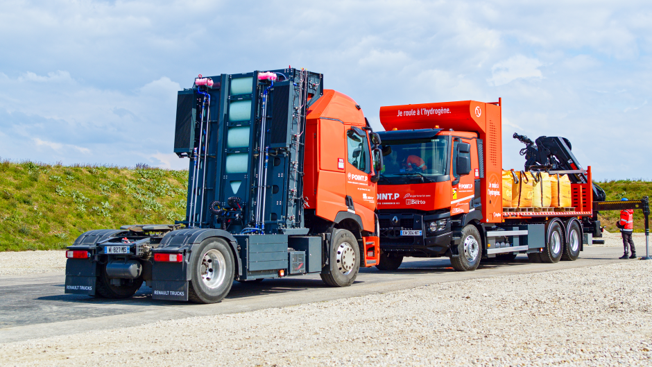 POINT.P utilise deux camions rétrofit hydrogène pour ses livraisons : une première en France !