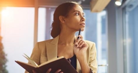 Women thinking