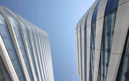 Glass for facade