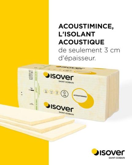 Isover lance un isolant acoustique ultra mince